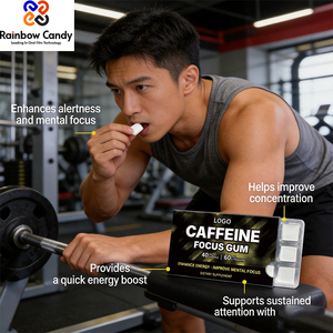 OEM ODM Goma de Mascar para Mejorar la Energía y la Concentración, Suplemento Dietético, Cafeína Natural, L-teanina, Vitaminas B6 <span class=keywords><strong>B12</strong></span>, Sabores a Menta - Product Image 5