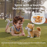 Jouet en peluche électrique pour enfants, chien réaliste qui aboie et saute, 31 cm-50 cm, unisexe pour bébés