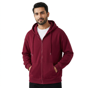 Sudadera Deportiva Informal, 100% Algodón Poliéster, Gruesa, Personalizada, Unisex, con Cierre, Talla Grande - Product Image 1
