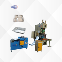 Presse à poinçonner pneumatique de précision à faible bruit Zhongshun pour l'estampage continu de récipients en aluminium jetables pour usine de vaisselle en feuille d'aluminium