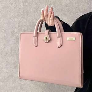 حقيبة لابتوب كبيرة ولطيفة محمولة، حقيبة واقية بأزرار آمنة مع مساحة تخزين للكمبيوتر، حقيبة ترويجية قابلة للتخصيص - Product Image 2