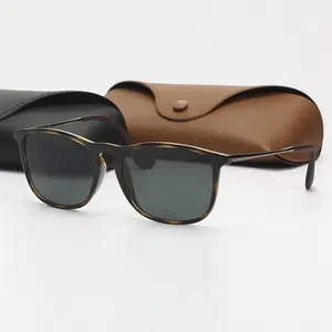 Wholesale Price Chris Driving Ray Sunglasses Top Quality Square Nylon Frame UV Protection Luxury Designer Sunglasses