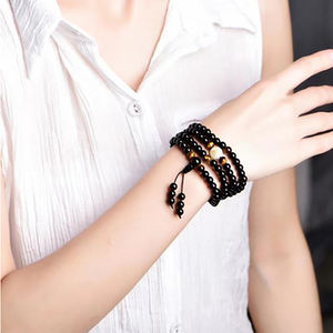 Dekorasi Zodiak Mata Harimau Obsidian Hitam Alami dengan Batu Fluoresen Biru - Dekorasi Rumah Spiritual Pribadi - Product Image 4