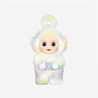 Popmart Original 100% Authentique Teletubbies Vibrancy Series Figurines en PVC et Peluche Porte-clés Boîte Mystère Figurines de Collection