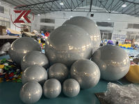 Boule miroir géante ZKAI de haute qualité à double couche gonflable pour publicité et décoration de fête