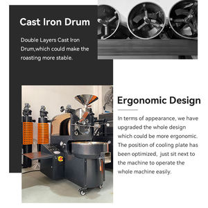 6kg <span class=keywords><strong>Probat</strong></span> 1kg <span class=keywords><strong>5kg</strong></span> Tutkish Comercial y molinillo 1kg Gas Yoshan Máquinas tostadoras Ga Electric Home Coffee Roaster - Product Image 3