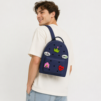 Sac à Dos Scolaire en Silicone Imperméable Mini Mode Mignon Dessin Animé pour Étudiant, avec Bretelles Réglables et Vente en Gros
