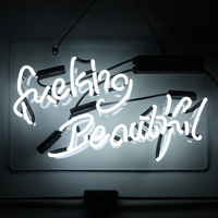 Panneau de lettres de table néon LED pour bébé, en verre, portable, personnalisé, en acrylique