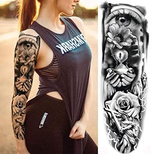 Tatuaje Temporal de Transferencia de Agua Impermeable Unisex Moonlight QB y Mangas, Duración de 5 a 7 Días - Product Image 4