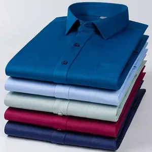 Wrinkle Free Dress Shirt - Men's Formal Long Sleeve