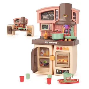 女孩玩玩具娃娃配件烤箱烹饪食品餐具迷你厨房玩具