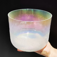Bols sonores d'alchimie personnalisés, bols chantants en cristal aux couleurs des chakras, instrument de guérison sonore, musique spirituelle pour la méditation