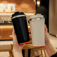 Pas de chute conception thermos tasse étanche ne jamais tomber voyage thermos ventouse 304 tasse à café en acier inoxydable pour cadeaux