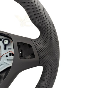 <span class=keywords><strong>Volant</strong></span> personnalisé à fond rond semi-perforé en cuir <span class=keywords><strong>M</strong></span> pour <span class=keywords><strong>BMW</strong></span> Série <span class=keywords><strong>1</strong></span> 3 E90 E91 E92 E93 M3 E82 E81 E87 E88 - Product Image 5