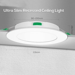 1PCS Dimmable Led Downlight 9W CCT <b>Switch</b> Button Recessed Ceiling <b>Light</b> - Product Image 4