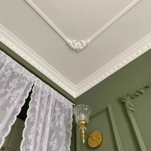 <span class=keywords><strong>Corniche</strong></span> en <span class=keywords><strong>polyuréthane</strong></span> PU pour la décoration intérieure, hôtel, villa, résistante aux insectes, moulage, peinture couleur, <span class=keywords><strong>corniche</strong></span> en <span class=keywords><strong>polyuréthane</strong></span> PU - Product Image 5