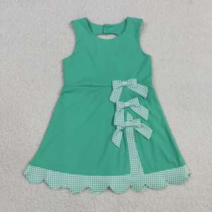 RTS Boutique Bows - Vestido Deportivo con Estampado a Cuadros para Niñas Pequeñas, Pantalones Cortos Deportivos con Forro, Ropa Deportiva ODM para Yoga, Vestido para Jugar Tenis - Product Image 2