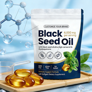 Gélules molles d'huile de nigelle sativa à enrobage entérique les plus vendues, modulateur immunitaire puissant, santé cardiaque et gestion du poids - Product Image 3