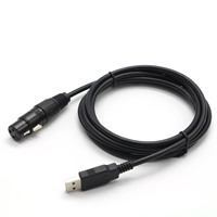 Kabel Serial USB Male XLR Female Rs485 FTDI232 Berkualitas Tinggi, Dapat Disesuaikan, Transmisi Data Kecepatan Tinggi, Pengisian Daya, Tembaga Murni