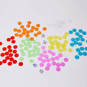 200 Pcs שקוף בינגו ספירה שבבי 3/4 אינץ פלסטיק בינגו סמני שבבי עבור בינגו שבבים, ספירה, משחק אסימונים - Product Image 2