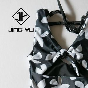 Traje de Baño de Alta Calidad de Fábrica, Estampado Bohemio, Ajustable, Bikini de Niña de Nailon Reciclado Personalizado - Product Image 5