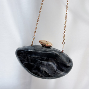 Nuova Borsa da Sera 2026, Borsa a Mano in Acrilico alla Moda per Donna, Borsa Ellittica con <span class=keywords><strong>Tracolla</strong></span> a Catena - Product Image 6