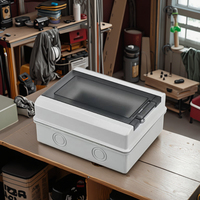 Boîte de distribution électrique extérieure KEYSTONE IP65 ABS+PC HT-18 voies avec disjoncteur MCB