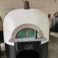 Four à pizza en terre cuite autonome pour l'extérieur, bois, gaz, électrique, mosaïque, bois de chauffage, restaurant, Horno De Barro Lena Electrico Portable