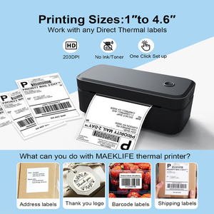 X4 <b>Thermal</b> Label <b>Printer</b> <b>Bluetooth</b> 203DPI Portable Wireless Barcod Label <b>Printer</b> Portable 4x6 Shipping Label <b>Printers</b> - Product Image 1