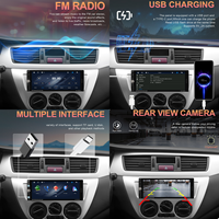 Autoradio Podofo 6,9'' 1 Din avec Carplay sans fil et Android Auto, BT, FM, USB TYPE-C, charge rapide, lecteur MP5, autoradio ODM OEM