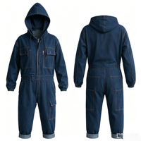 Overol de Trabajo con Capucha, Unisex, Multibolsillos, Resistente, para Reparación de Automóviles, Construcción, Almacén, Uniforme de Seguridad, Cortavientos