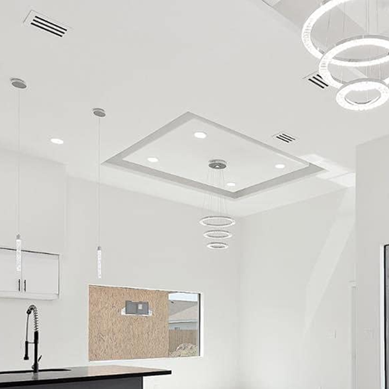 FA-STAR Lüftungsgitter Modern – 18x6 Zoll Weiß, Aluminium, Für Decke, Wand & Boden