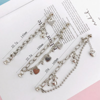 Nouveau bracelet en métal en forme d'ours coréen, bracelet d'amour, étui de téléphone, bracelet