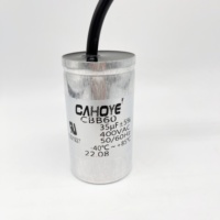 Condensateur de démarrage de moteur AC Hongye CBB60 pour pompe à eau, 2-100uf 250V-450V, film polypropylène pour machine à laver et pompe submersible