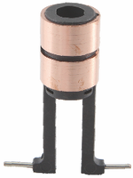 Support de balais de charbon pour anneau collecteur (dimensions : 16* 7.3*8.05/ 48.2*8.5*22.7 X 2 anneaux), pour assemblages de collecteurs à anneau.