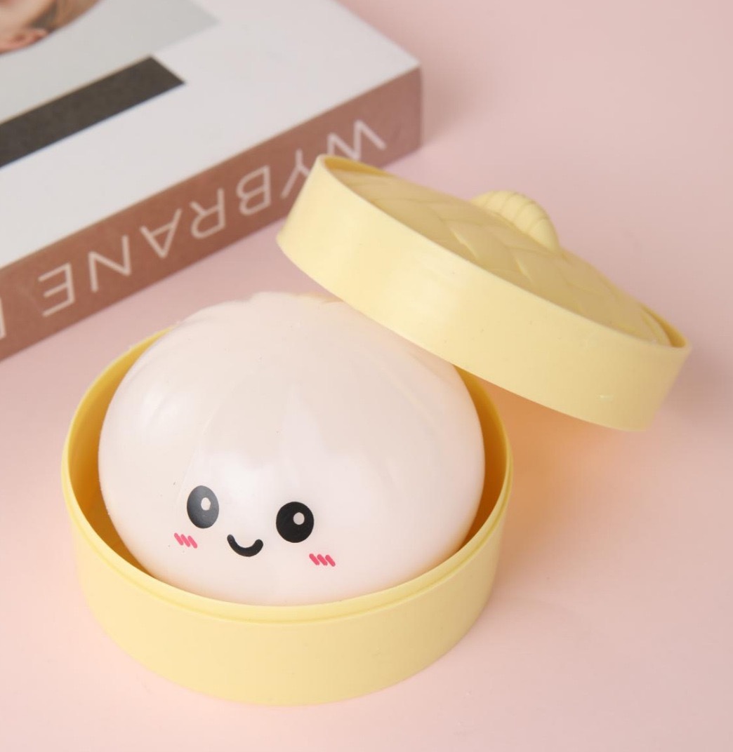 Smiley Face White Bun (with Steamer Basket)
