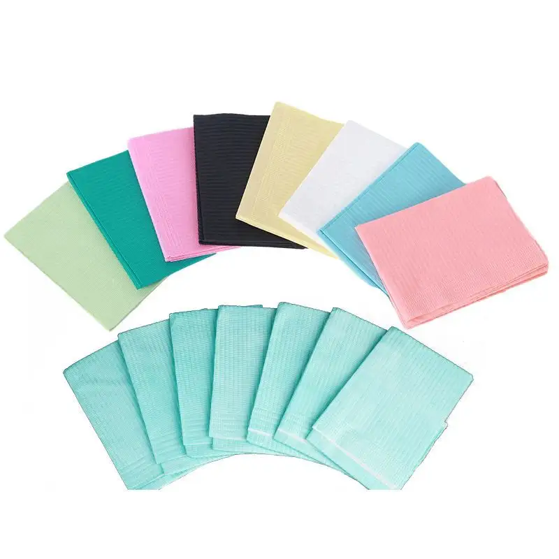 Disposables dental bibs Multi Colors 3 Ply for dental inspection disposables dental bibs for dental inspection