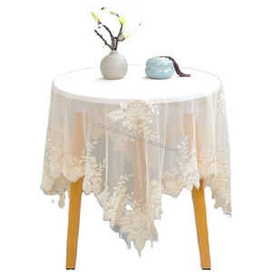 Superposición <span class=keywords><strong>de</strong></span> tul con cuentas bordadas para boda, mantel elegante con cuentas y ropa <span class=keywords><strong>de</strong></span> cama para sala <span class=keywords><strong>de</strong></span> estar - Product Image 1