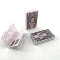 Baraja de Tarot Holográfica de Ángel de Lujo Portátil Personalizada al por Mayor con Libros Espirituales y Embalaje de Regalo