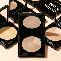 Produits de maquillage en poudre pressée de marque propre, personnalisés pour tous les types de peau, poudre correctrice pour peaux foncées, base de maquillage pour le visage, fond de teint