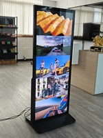 Écran publicitaire LCD VETO 64 70 75 85 98 pouces, écran complet, 4K UHD, Android, totem numérique d'intérieur, kiosque d'affichage numérique