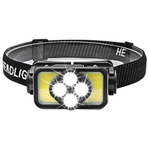 Lampe frontale K351 10W 1200mAh étanche, lumière de patrouille, double source lumineuse, course à pied, pêche - Product Image 1