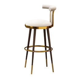 Tabourets <span class=keywords><strong>de</strong></span> <span class=keywords><strong>bar</strong></span> italiens élégants <span class=keywords><strong>de</strong></span> luxe en métal doré et velours <span class=keywords><strong>Chaise</strong></span> italienne élégante <span class=keywords><strong>de</strong></span> luxe en acier pour la maison avec îlot <span class=keywords><strong>de</strong></span> cuisine <span class=keywords><strong>Acheter</strong></span> italien - Product Image 5