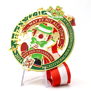 Médailles de carnaval miraculeuses du monde entier en alliage de zinc de Guangdong, personnalisées avec logo en relief, plaquées couleur et émail souple moulé - Product Image 5