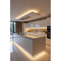 Bibliothèque modulaire d'angle Optima en bois massif optimisée avec armoire de présentation et panier à tiroirs