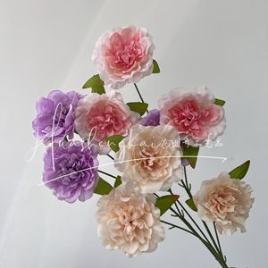Ramo de Peonías de Seda de Alta Simulación, Decoración Romántica y de Ensueño para Bodas, Hogar y Hotel, Reutilizable y Reciclable - Product Image 1