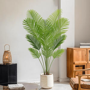 Grand palmier artificiel en plastique vert <span class=keywords><strong>Areca</strong></span> en pot, <span class=keywords><strong>plante</strong></span> d'intérieur sur pied, fougère bonsaï 100-200 cm, décoration d'intérieur - Product Image 3