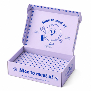 Scatola in Cartone Ondulato Personalizzata Certificata F S <span class=keywords><strong>C</strong></span>, Scatola di Spedizione per E-commerce con Personaggi Carini per Piccoli Regali - Product Image 4