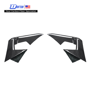 Revuelto OE Style Carbon Fiber Front Bumper <b>Side</b> Air Vent Cover Trims For Lamborghini Revuelto - Product Image 1