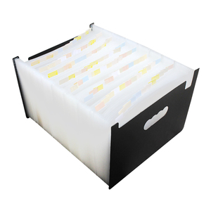 Desksets ตรวจสอบขนาดขยาย A4ขนาดเมจิก <span class=keywords><strong>A2</strong></span>พลาสติกขยายโฟลเดอร์แฟ้มที่มีกระเป๋า - Product Image 4